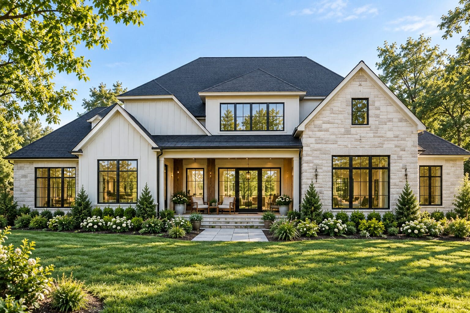 Exterior North Texas Home with brand new windows